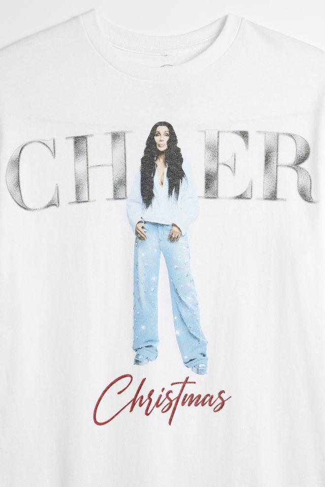Cher Christmas Short Sleeve Graphic Tee #1