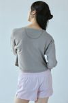 Out From Under Luise Pointelle Knit Long Sleeve Henley Top