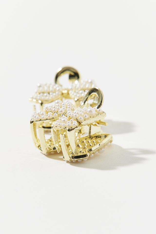 Pearl Bow Mini Claw Clip Set #2