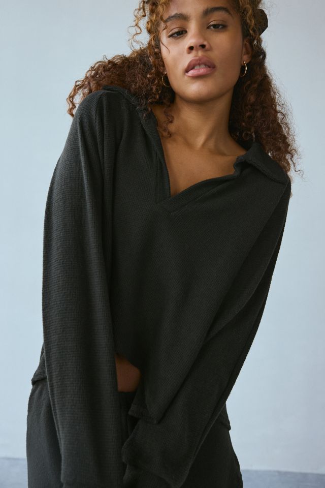 Out From Under Cosima Cozy Collared Top #1