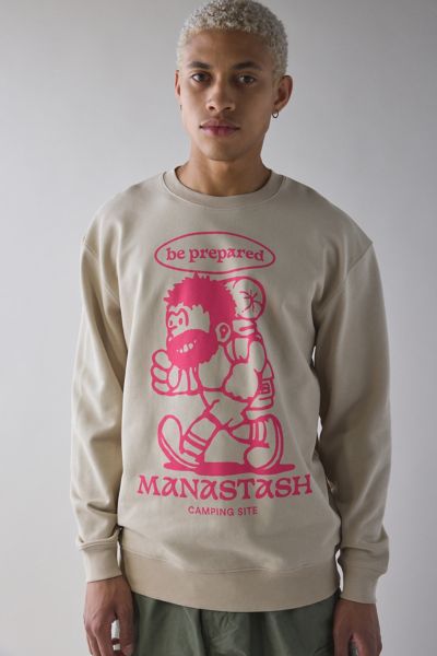 Manastash Be Prepared Graphic Crew Neck Sweatshirt