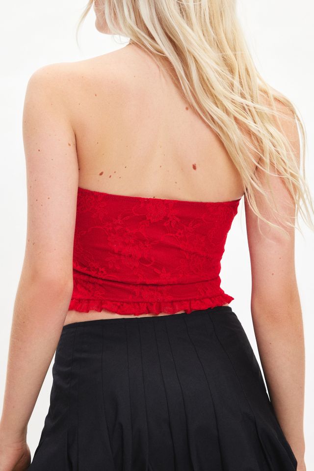 Urban Renewal Remnants Made In LA Ruched Lace Tube Top