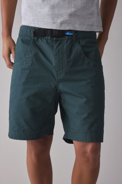 KAVU CHILLI LITE BELTED SHORT IN GREEN GABLES, MEN'S AT URBAN OUTFITTERS 
