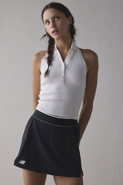 New Balance Tournament Mini Skort In Black, Women's At Urban Outfitters In Black