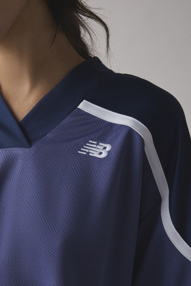 New Balance Midnight Jersey Mesh Cropped Tee #3