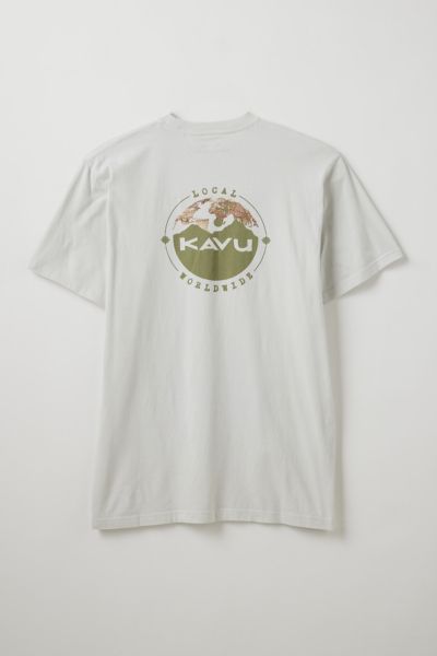 Shop Kavu Globalize Graphic Tee In Lunar Rock, Men's At Urban Outfitters