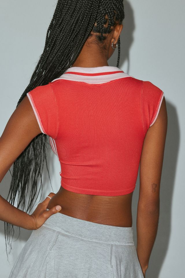 Out From Under Sporty Collared Baby Tee #3