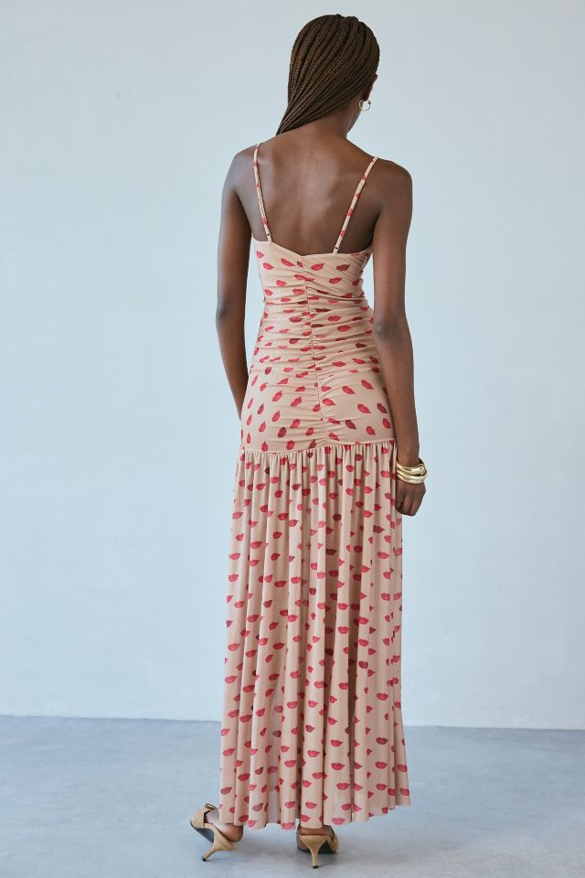 AFRM Harlow Almond Kiss Drop Waist Maxi Dress #2