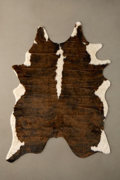 Shaped Faux Animal Hide Rug