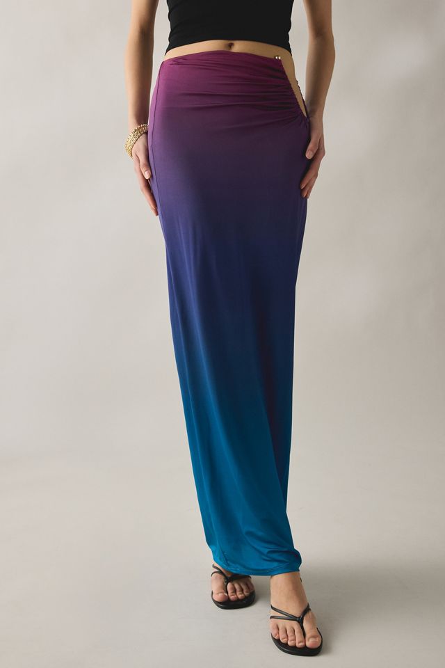 AFRM Aven Hardware Detail Mesh Maxi Skirt #2