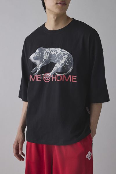 Tee Library Me @ Home Graphic Oversized Tee In Black At Urban Outfitters