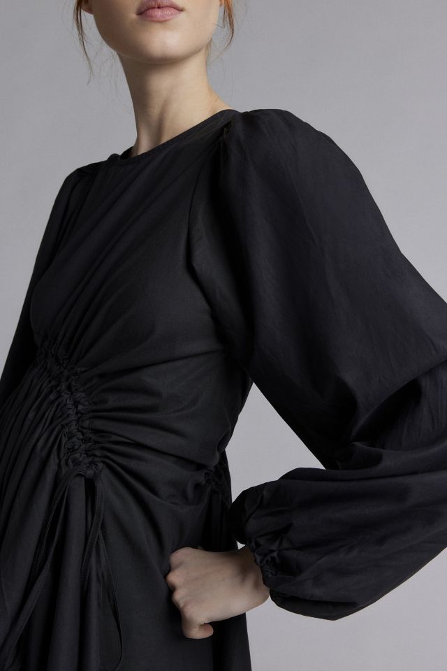 Ghospell Noor Ruched Asymmetric Mini Dress #1