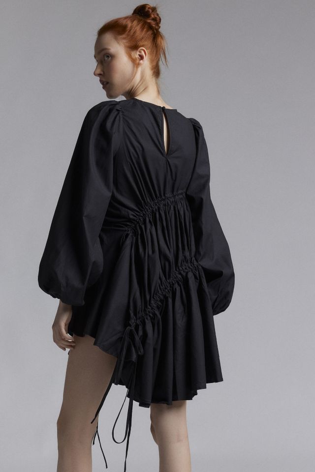 Ghospell Noor Ruched Asymmetric Mini Dress #3