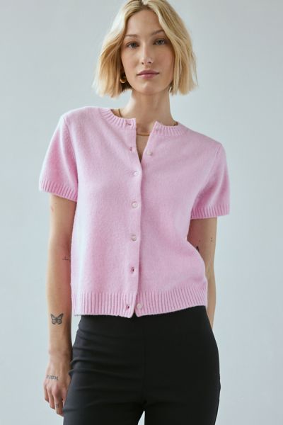 BELLWOOD 売れ筋商品|||ベルウッド ニット&セーター アウター レディース Sweaters Pink Acne Studios - Cardigan v-neckline - Cameo pink