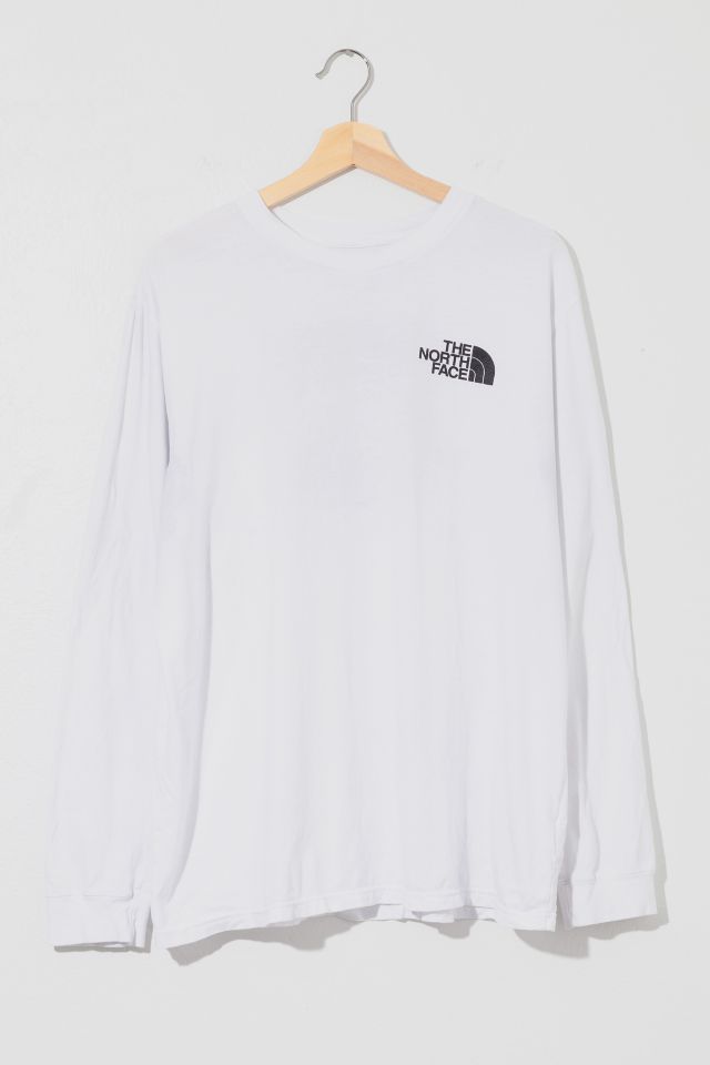 Vintage Y2K The North Face Graphic Long Sleeve White T Shirt Urban Outfitters