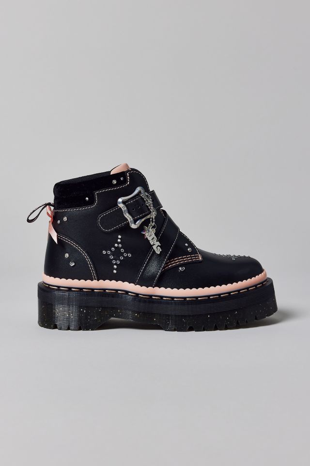 Dr. Martens Women's Caitie Leather Buckle Platform Boot #1