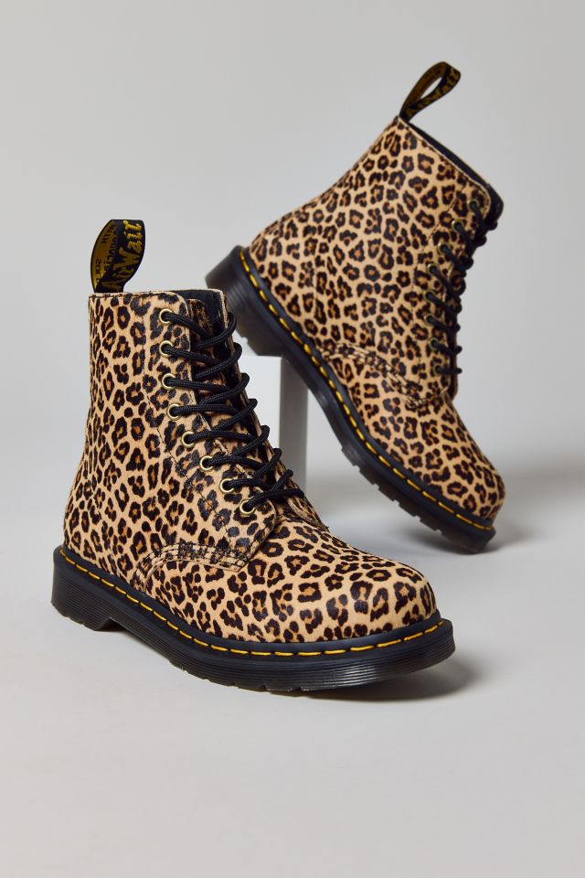 Dr. Martens 1460 Leopard Leather Lace-Up Boot #1