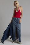 BDG Joanna Ribbed Knit Halter Cropped Top