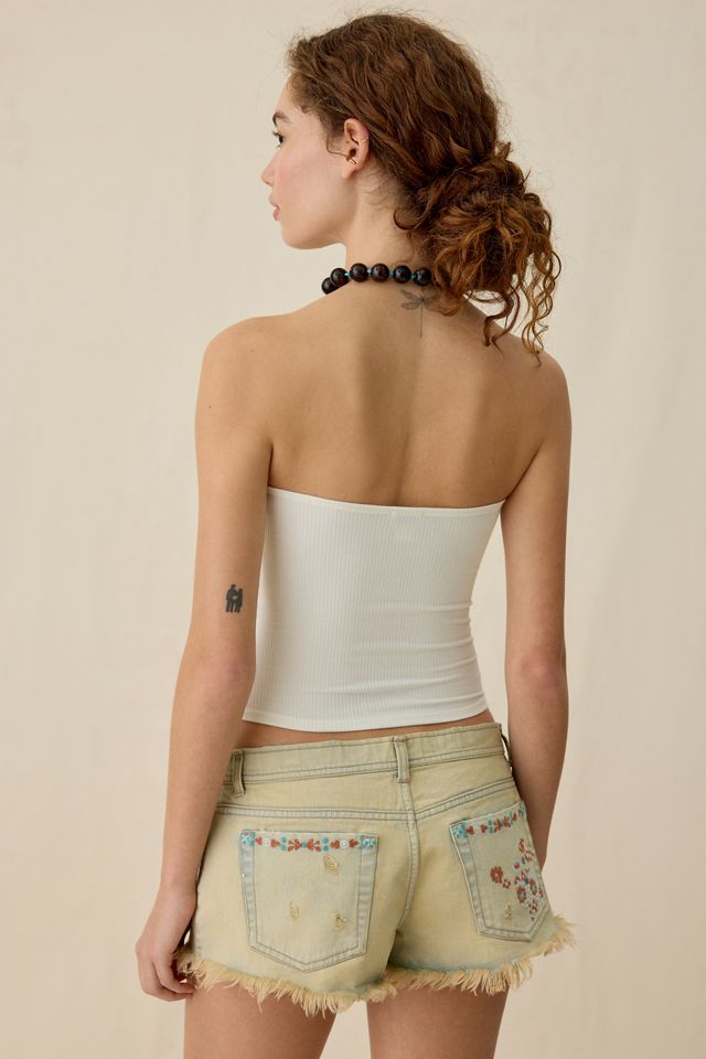 BDG Carla Sweetheart Neckline Ribbed Knit Tube Top #1