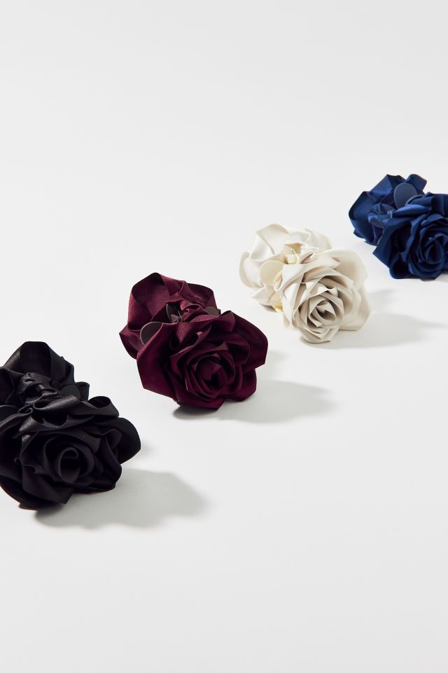 Satin Rosette Claw Clip #2