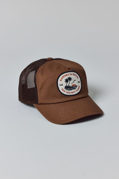 Katin Keys Patch Trucker Hat In Brown, Men's At Urban Outfitters