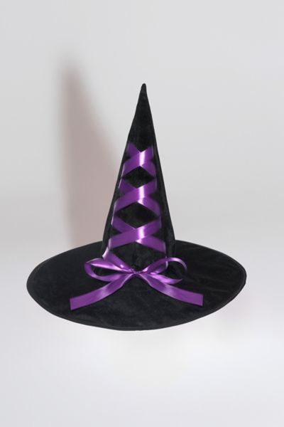 Toynk Halloween Witch Hat In Purple, Women's At Urban Outfitters In Black