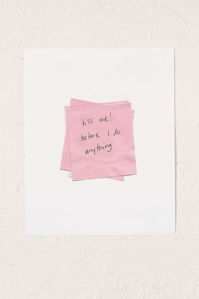 Lane Hummel Kiss Me! Art Print