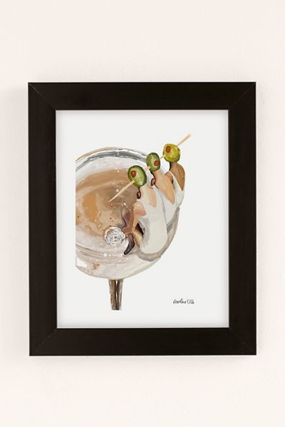 Caroline Ellis Art Poolside Martini Art Print