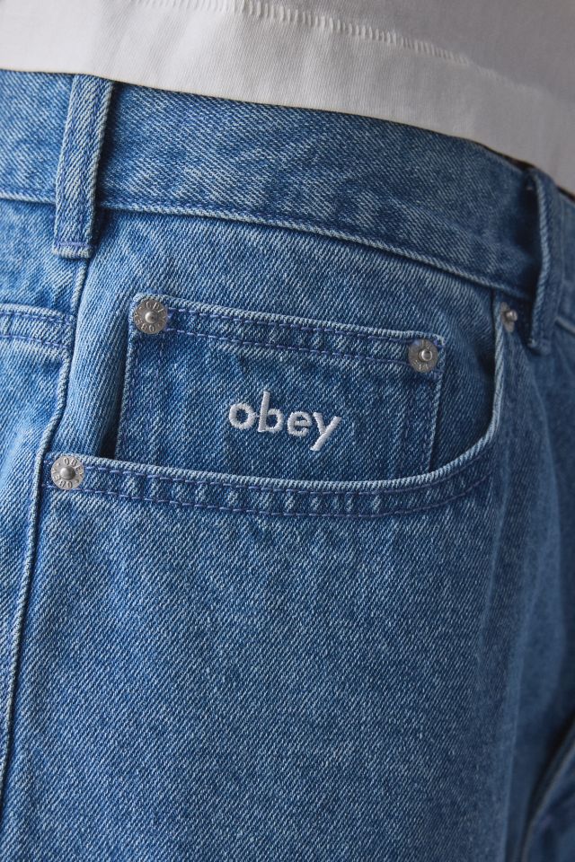 OBEY Bigwig Baggy Denim Jort #3
