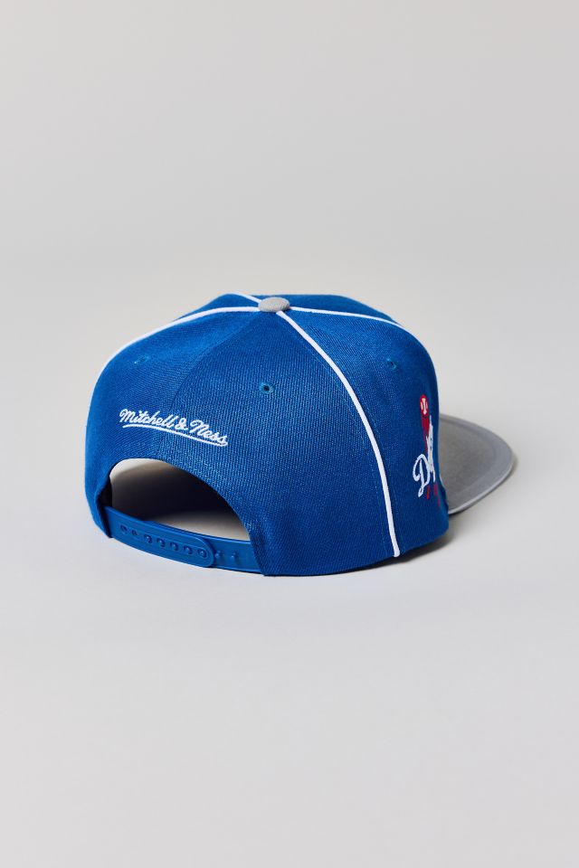 Mitchell & Ness MLB Los Angeles Dodgers Pipe Snapback Hat #1
