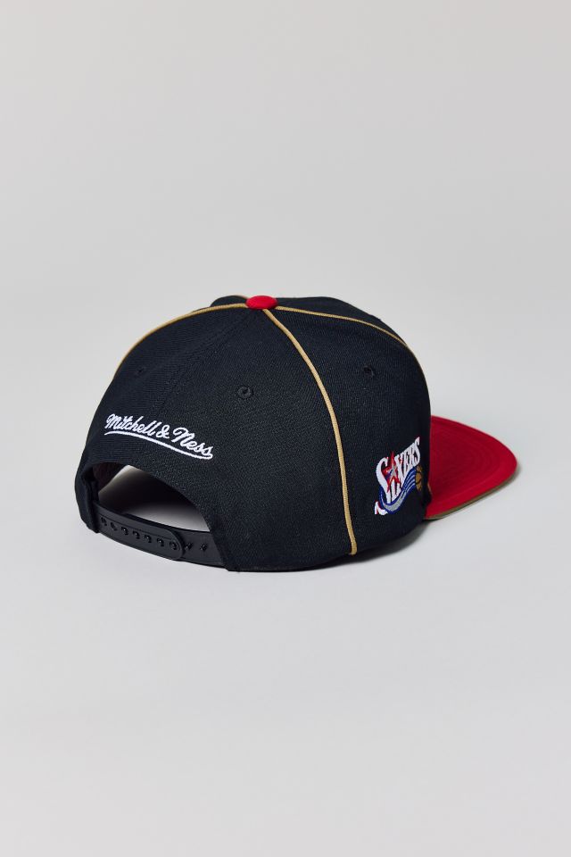 Mitchell & Ness NBA Philadelphia 76ers Pipe Snapback Hat #1