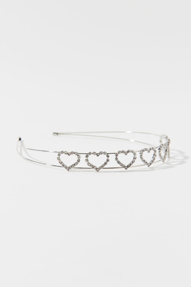 Rhinestone Heart Headband #2