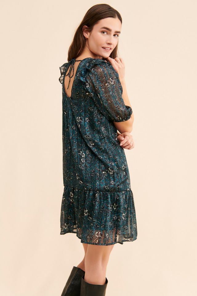 Du Paradis Ruffle Collar Mini Dress #1