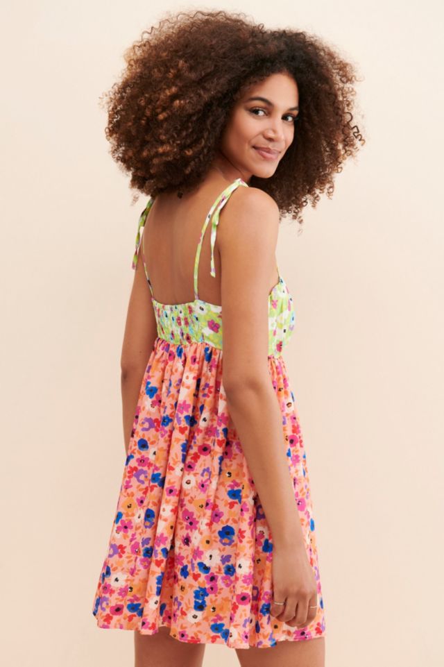 Glamorous Mixed Print Floral Mini Dress #1