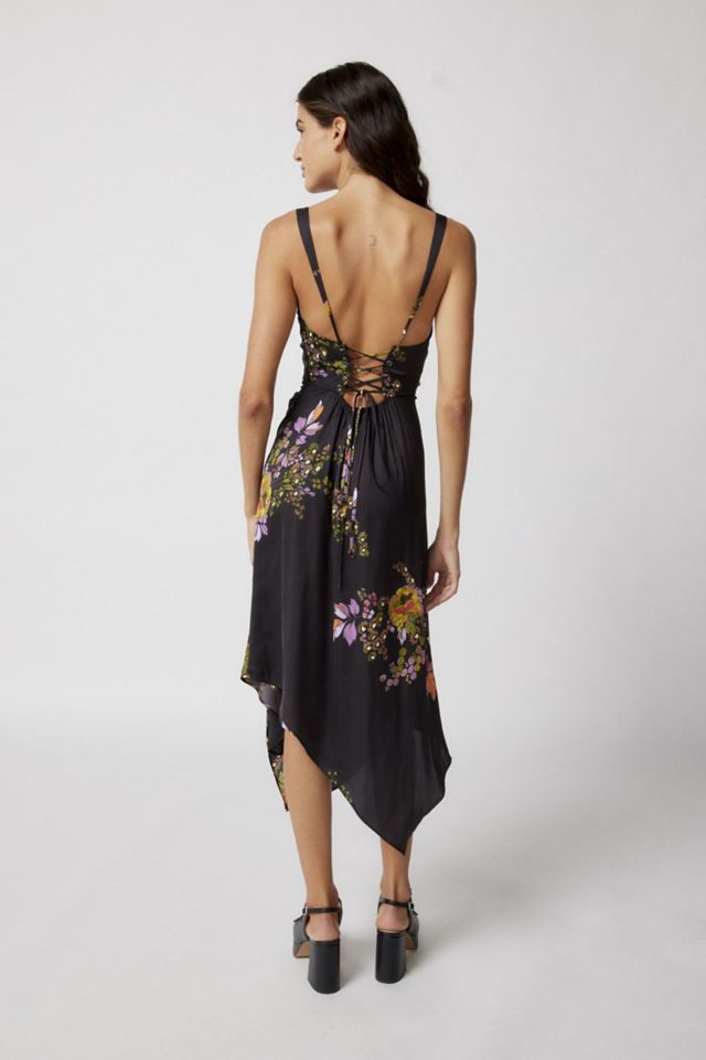 Priscilla Lace-Up Midi Dress #1