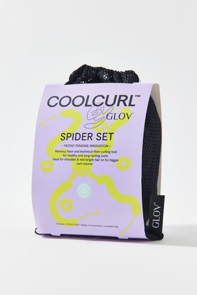 GLOV SPIDER COOLCURLTM MULTI-ROD HEATLESS HAIR CURLING TOOL SET IN BLACK AT URBAN OUTFITTERS 