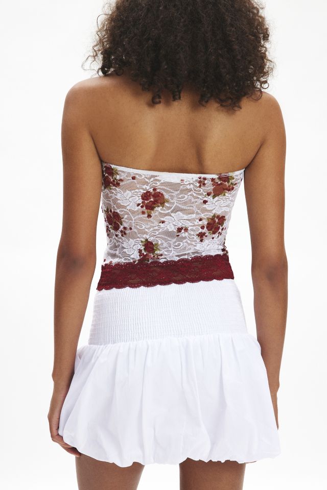 Urban Renewal Remnants Floral Lace Tube Top | Urban Outfitters