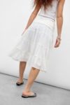 UO Fallon Fold Prairie Midi Skirt