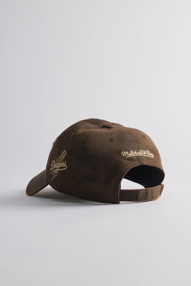 Mitchell & Ness MLB Los Angeles Dodgers Faux Leather Dad Hat #2