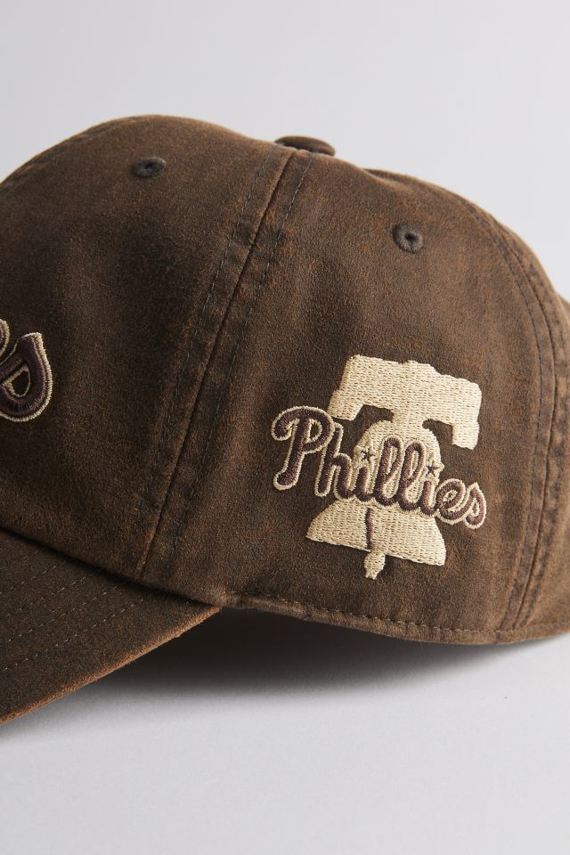 Mitchell & Ness MLB Philadelphia Phillies Faux Leather Dad Hat #3