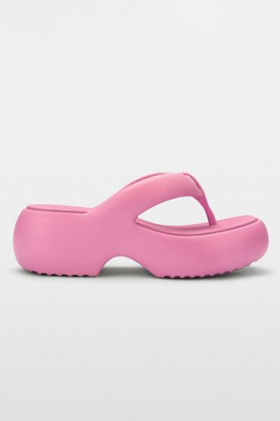 Melissa Free Fuzzy Heeled Thong Sandal