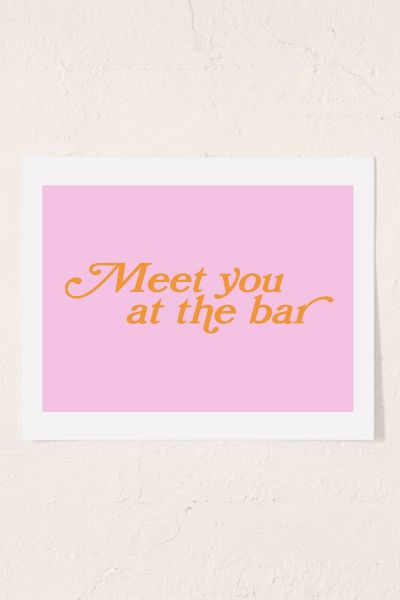 GS Print Shoppe Rendez-vous Au Bar Impression d'Art