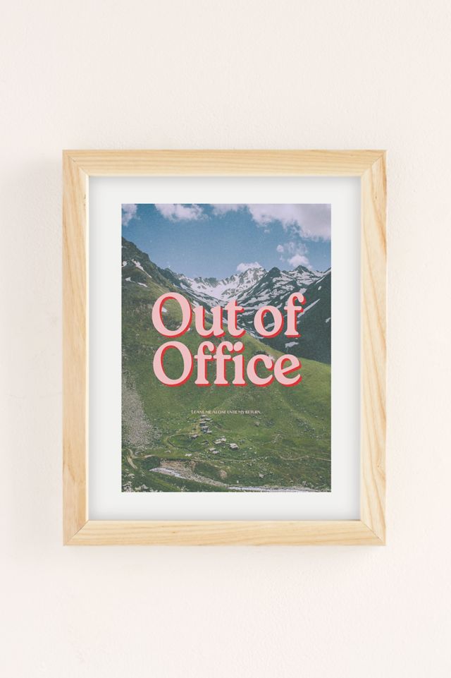 GS Print Shoppe Out Of Office Art Print #1