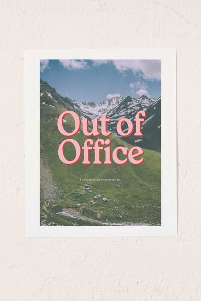 GS Print Shoppe Out Of Office Art Print