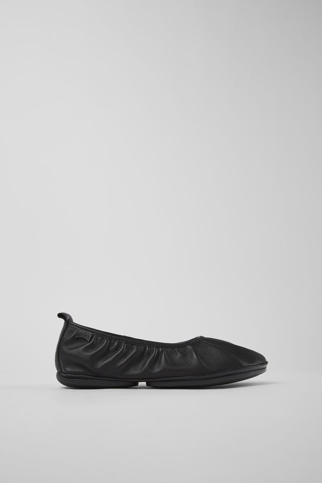 Camper Right Leather Pleated Ballerina Flat #1