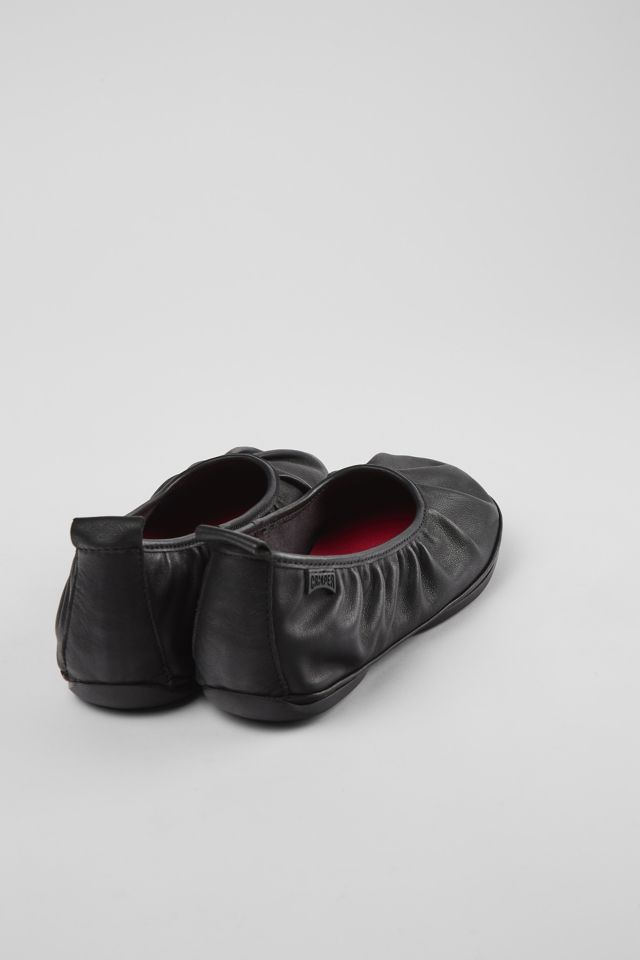 Camper Right Leather Pleated Ballerina Flat #2
