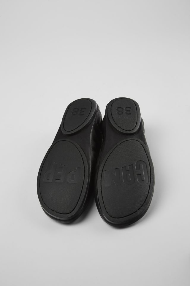 Camper Right Leather Pleated Ballerina Flat #4
