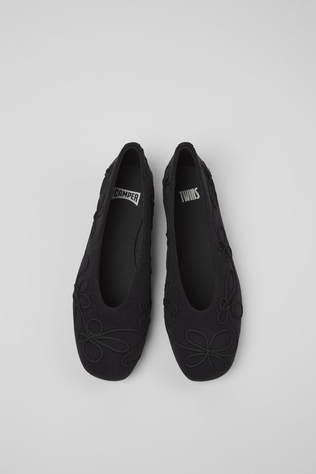 Camper Casi Myra Embroidered Ballerina Flat #3