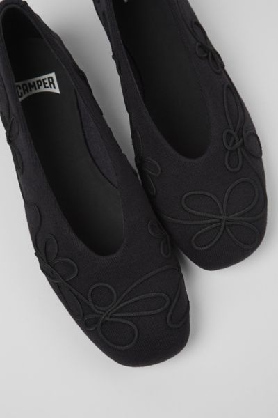 Camper Casi Myra Embroidered Ballerina Flat