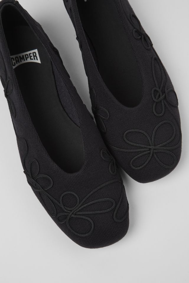Camper Casi Myra Embroidered Ballerina Flat